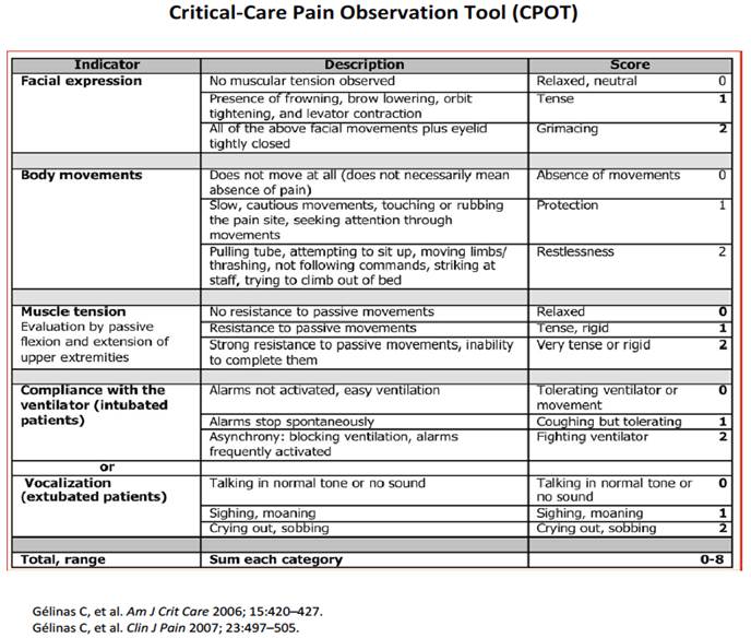 Image result for cpot score